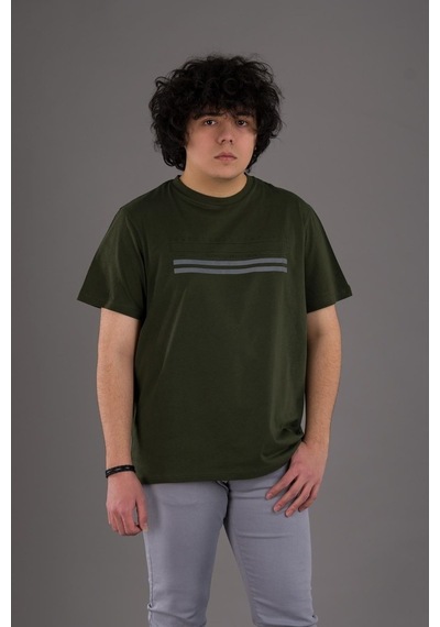 Slimfit Baskılı Sıfır Yaka Erkek Penye T-Shirt (539781109)