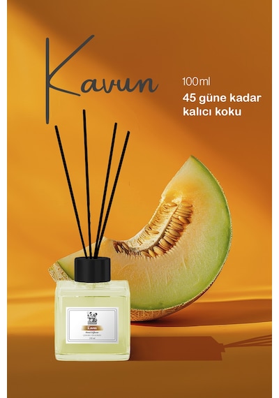 Rosıe Kavun Reed Diffuser Çubuklu Oda Kokusu 100 Ml Fresh