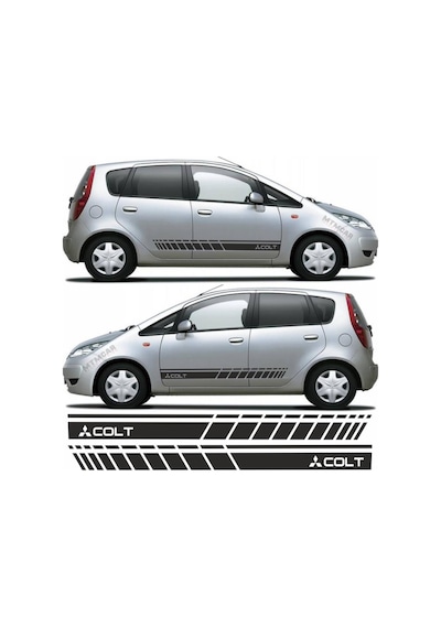 Mitsubishi Colt Yan Şerit Oto Sticker (295981832)
