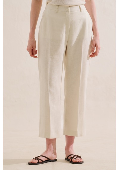 Manuka Keten Klasik Pantolon Bej Ss26pnt00035-10 No