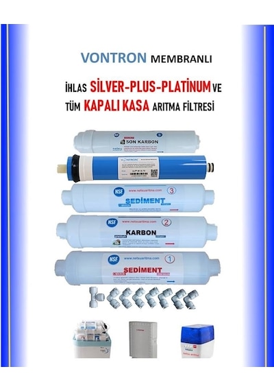 İhlas Aura Cebilon Silver Plus Platinum Uyumlu Filtresi 5'Li Filtre