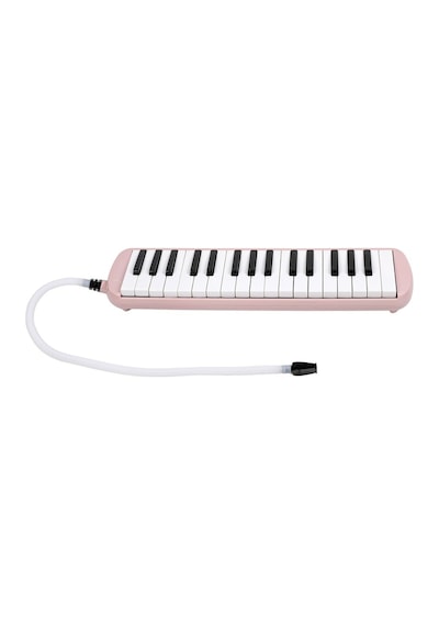 32 Tuşlu Özel Oval Çantalı Açık Pembe Melodika Yedek Ağızlıklı