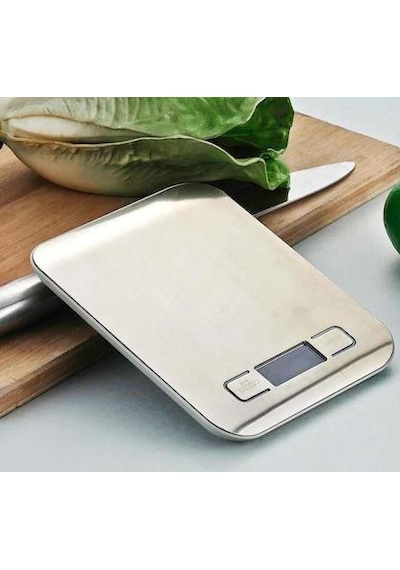 Mastek Platin Mutfak Terazisi Dijital Tartısı Hassas Lcd Ekranlı