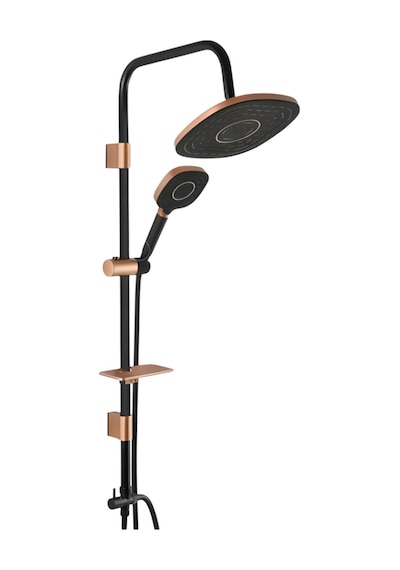 Diamond Coral Bronze-black Tall Sistem Duş Seti Diğer