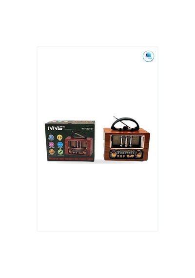 Nostalji Radyo Ahşap Görünümlü Taşınabilir Am Fm Sw Bluetooth Usb