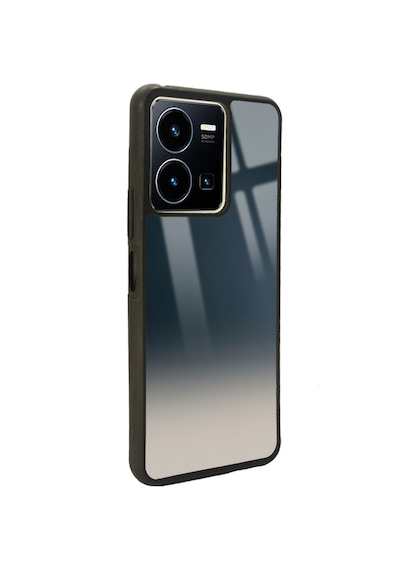 Vivo Y35 Mavi Geçiş Tasarımlı Glossy Telefon Kılıfı Çok Renkli