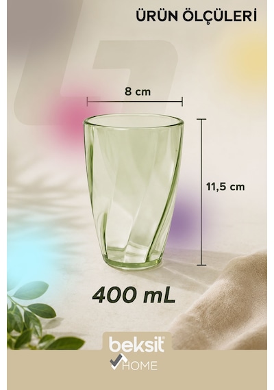 Home Glassy Kırılmaz Polikarbon 6'lı Bardak Karışık Renkli 400 Ml Çok Renkli Çok Renkli