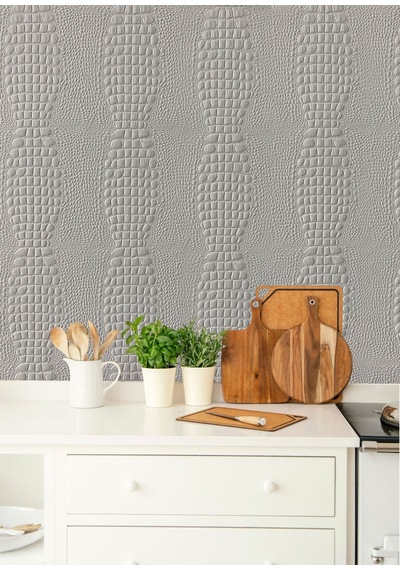 Tink 3d Duvar Paneli Boyanabilir Dekota 60x60 Cm Deri Desenli 4 Adet