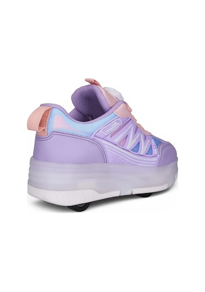 Tuğba Ortopedi Çocuk Kol Saati Hediyeli Işıklı Tekerlekli Sneaker Lila
