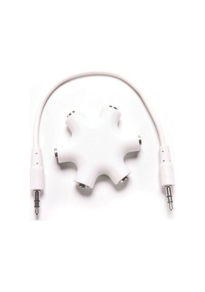 Kulaklık Çoklayıcı 5 Port 3.5Mm Çoğaltıcı Apple Uyumlu iPhone iPad Samsung Lg