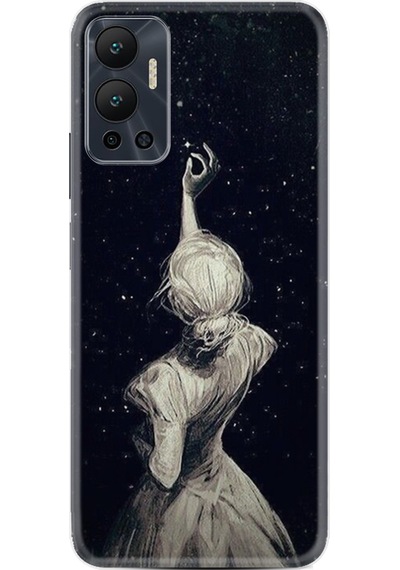 Infinix Hot 12 Kılıf Resimli Desenli Baskılı Silikon Star Woman 1332