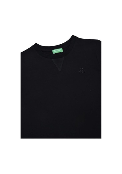 United Colors Of Benetton Benetton Kız Çocuk Uzun Kollu Basic T-shirt Bnt-g21576 Siyah