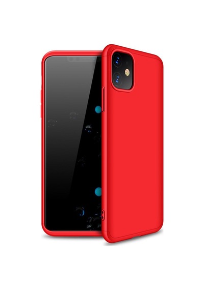 Apple Uyumlu iPhone 11 3 Parçali 360 Tam Koruma Gkk Rubber Kapak Kilif 403228564
