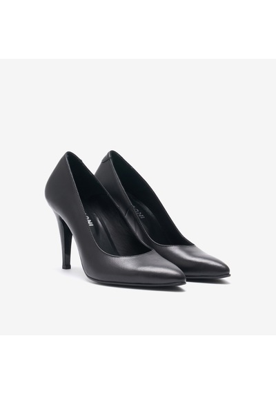 101 Siyah Deri Topuklu / Stiletto Kadın Tu-2400-s Giuseppe Mengoni