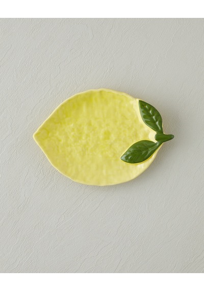 English Home Lemonella Seramik Kayık Tabak 22x15x3 Cm Sarı