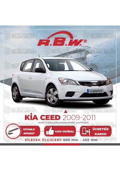 RBW Kia Ceed 2009 - 2011 Ön Muz Silecek Takım