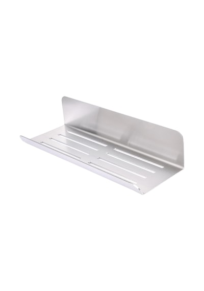Paslanmaz Çelik 28cm Banyo Rafı Duş Rafı - Yapışkanlı Montaj - Anında Kolay Montaj - Inox