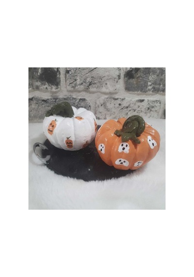 El Yapımı Halloween Balkabağı Seti,dekoratif Halloween Balkabağı 2'li Set.