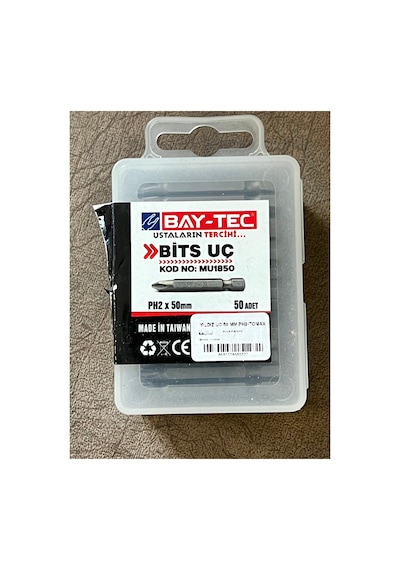 Uç Yıldız Matkap Ucu Vidalama Ph2 X 50 Mm Uzun Boy 5 Cm 4 Adet