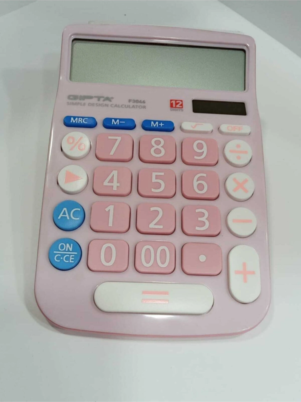 Pembe Hesap Makinası 12 Karakterli Diğer