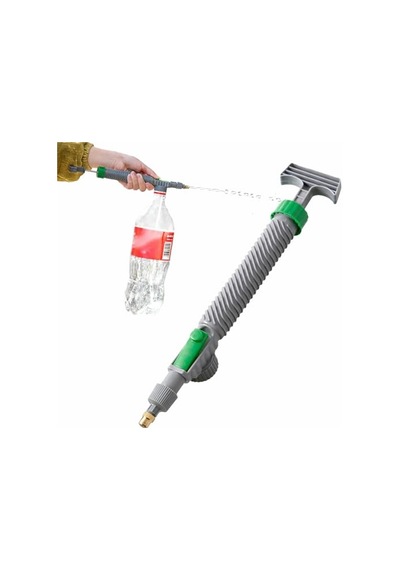 Kyrotech El Tipi Basınçlı Püskürtücü, Tüm Standart Pet Şişelere Uyumlu, Ayarlanabilir Nozullu Manuel Hava Pompası, Yüksek Basınçlı Bahçe, Çim Ve Bitki Sulama Spreyi, 29 X 6 Cm