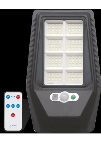1 Adet Cata Ct 4693 Solar Güneş Enerjili 40w Sensörlü Sokak Armatür Konsol Dahil 6400k Beyaz Işık