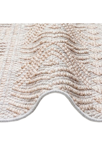 Hoom Rugs Mikanos Czy 02 Grey Beige Hav Vermez Yıkanabilir Modern Halı Gri - Bej