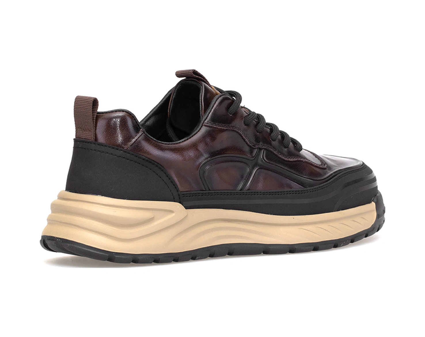 Guja 25k570-1 Erkek Hakiki Deri Klasik Sneaker Kahverengi Kahverengi