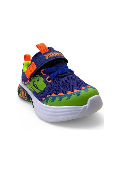 Pepino 2254 Ortopedik Erkek Bebek Saks Mavi Işıklı Rahat Sneaker