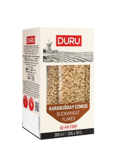 Duru Karabuğday Ezmesi Buckwheat Flakes Aç - Kat 20 G X 10 Adet