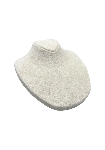 Süet Kumaş Rose Manken Krem Renk 20/18 Cm Kolye Gerdanlık Takı Sergileme Mankeni