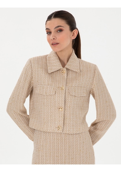 Pierre Cardin Kadın Bej Ceket 50300056-vr011 Bej