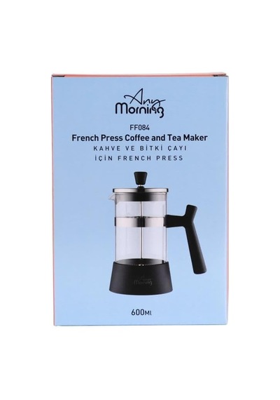 600 Ml French Press, Borosilikat Cam Kahve Ve Bitki Çayı Demleme Ff084 Diğer