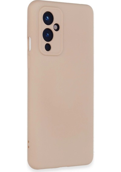 One Plus 9 Kılıf Nano İçi Kadife Silikon - Pudra -