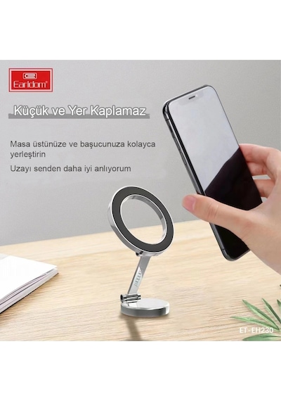 Earldom Eh230 360 Derece Ayarlanabilen Yapışkanlı Manyetik Ma M376