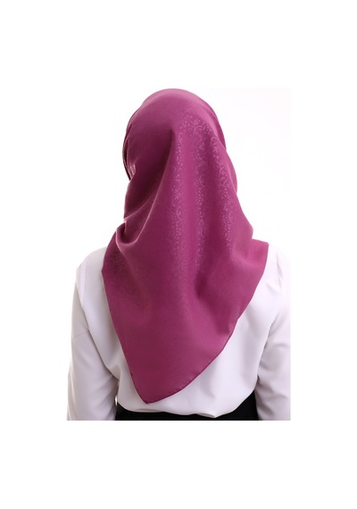 Kofra Desenli Baş Örtü - Fuşya
