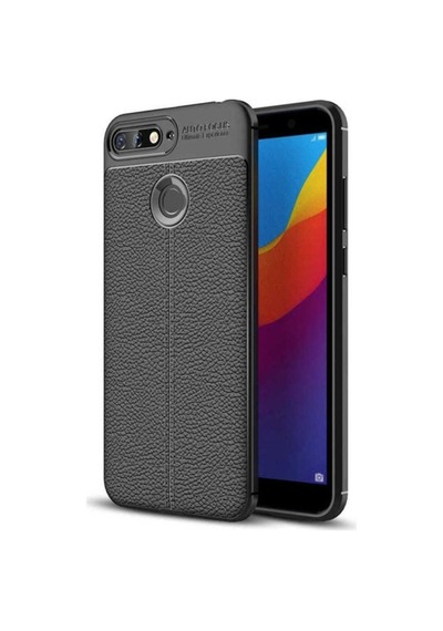 Huawei Y7 2018 Kılıf Zore Niss Silikon Kapak Siyah