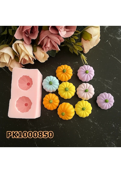 Pk1000850 - Silikon Kalıp Mum Kalıbı - 2'li Kabak