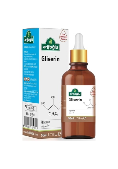 Gliserin 50ml Cildinizi Nemlendirir Ve Yumuşatır. Kuru Ciltler İçin İdeal Doğal Bakım Sağlar / Glycerin 50ml, Moisturizes And Softens Skin. Ideal For Dry Skin With İts Natural Care