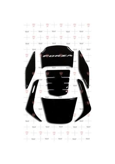 2018-2020 NSS250 Forza Tank Pad Set Beyaz-Siyah