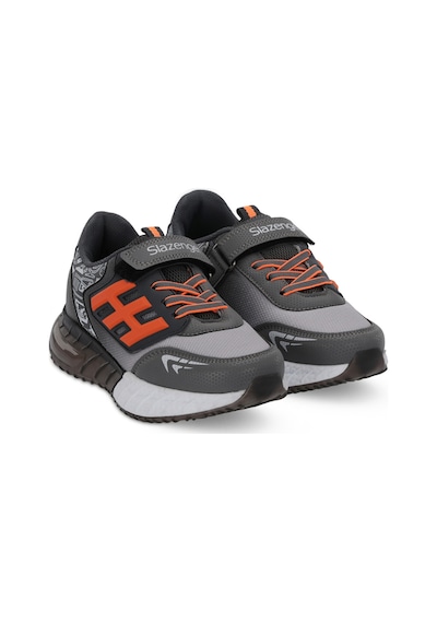 Slazenger Enzo F Erkek Çocuk Füme / Turuncu Günlük Spor Ayakkabısı