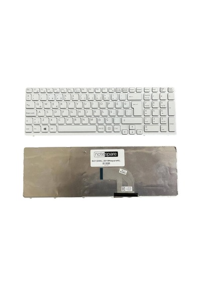 Sony İle Uyumlu Vaio Sve 15, Sve15, Sve 17, Sve17 Notebook Klavye Beyaz Tr