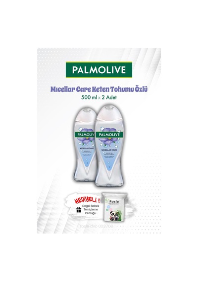 Palmolive Mıcellar Care Keten Tohumu Özlü 500 Ml Duş Jeli X2 Ve Rosıe Fresh