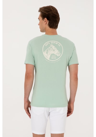 U.S. Polo Assn. Erkek Regular Fit Bisiklet Yaka Su Yeşili Tişört 50299544-VR048 U.S. Polo Assn. Erkek Regular Fit Bisiklet Yaka Su Yeşili Tişört 50299544-VR048