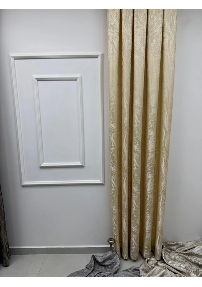 Nivemeshome Bade V 101 Gold 1/3 Sık Pileli Fon Perde Apm 90x270