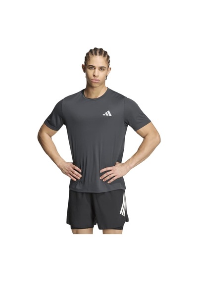 Adidas Run Ess Erkek Spor Tişört - Kg3190 Siyah