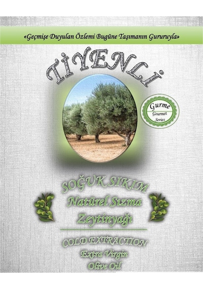 Tiyenli Gurme Soğuk Sıkım 0.3 Asit Naturel Sızma Zeytinyağı 2 L