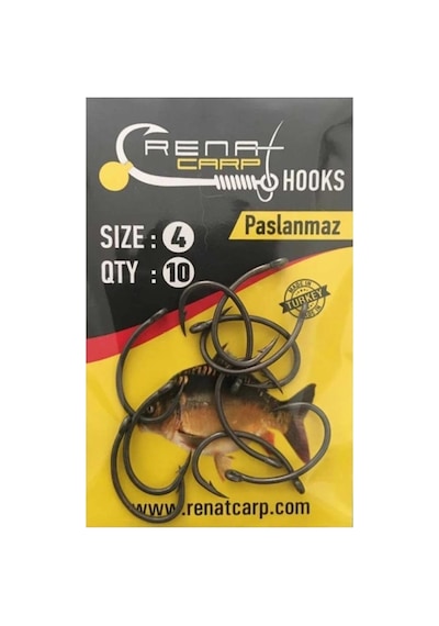 Renat Carp Krank Paslanmaz Sazan İğnesi 4 1 Paket