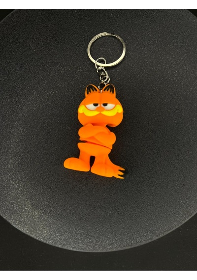 Garfield Anahtarlık 3 Adet Çok Renkli