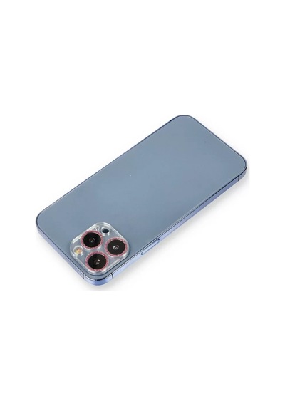 Newface Apple İphone 12 Pro Max Shine Kamera Lens Koruma Cam - Pembe